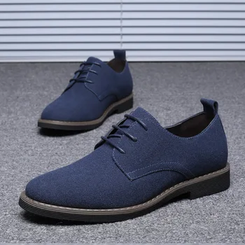 Oxfords-mocassins de couro para homens, sapatilhas clássicas, sapatos derby, tênis casual, marca de luxo, nova