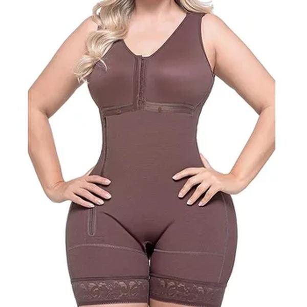 Side Zipper Body Shaper para mulheres, Faja Bodysuit, top espartilho, Bustier, cintas colombianas originais, pós-parto Slim Shapewear, roupa interior feminina