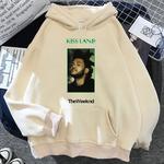 The Weeknd-Pulôver com capuz feminino, Hoodies japoneses, moletons vintage