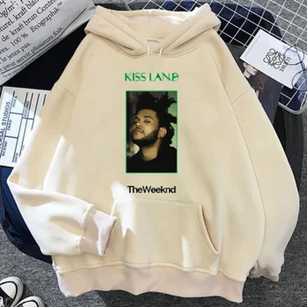 The Weeknd-Pulôver com capuz feminino, Hoodies japoneses, moletons vintage