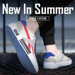 Sapatos de lona casuais para homens, tênis de grife respiráveis, sapatos vulcanizados, calçados de malha leve, calçados esportivos de marca