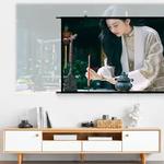 MIXITO-Tela Anti-Leve Montada na Parede, Portátil, Dobrável, Alta Definição, Escritório, Exterior, Casa, Filme, Projeção, Cinza