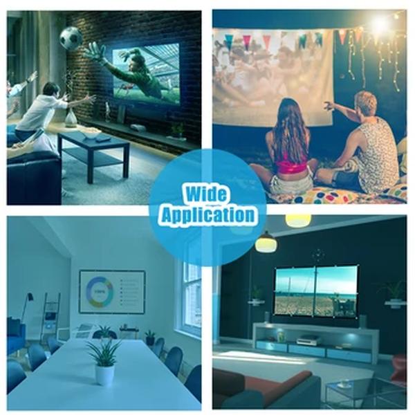 Salange Tela Projetor de Vídeo 100/120/150 polegada Portátil Dobrável para Home Theater Outdoor Indoor Cortina De Projeção Lado Duplo