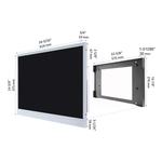 Souria-Smart TV LED para banheiro, Android DTV, cor branca, à prova d'água, Wi-Fi, hotel, IP66, Bluetooth Clearance, 27 polegadas