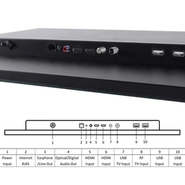 Souria 32 polegadas cor preta inteligente banheiro à prova d'água led tv para banheiro chuveiro android tv ip66 spa armazém na europa