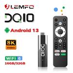 Lemfo-DQ10 ATV Mini TV Stick, Android 13, Allwinner H618, Quad Core, Cortex A53, suporte a vídeo 8K, 4K, WiFi 6, controle remoto de voz