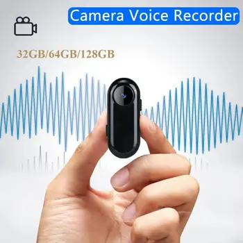 Mini Vídeo e Áudio Gravador de Voz, Espia Câmera Pequena, 720P BodyCam, Dashcam, 8GB-128GB, Sport DV, Micro Filmadora, Redução de Ruído