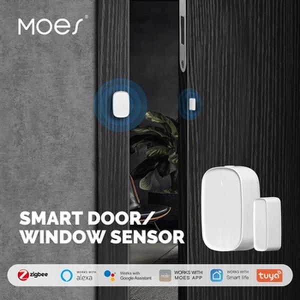 MoesHouse-Smart Home Security Alarm System, Porta e janela Sensor, Detector de porta e portão, controle remoto, Smart Life App, ZigBee Tuya