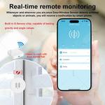 Tuya Zigbee Inteligente Vibração Sensor, Choque de Movimento, Detecção de Inclinação, Monitoramento Remoto, Alarme, Home Security Protection System
