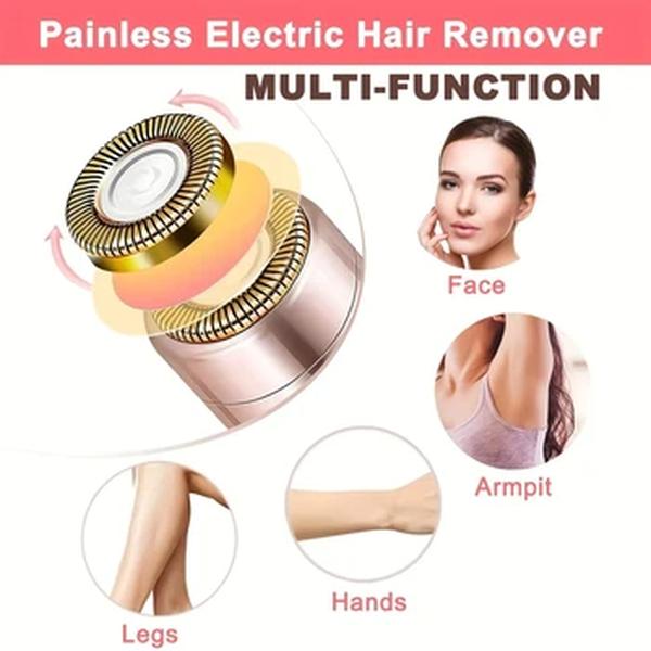 Removedor de cabelo elétrico portátil em forma de batom para mulheres, indolor e eficaz, depilação facial, ferramenta Home Razor Shaver