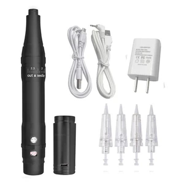 Profissional sem fio permanente maquiagem sobrancelha tatuagem máquina caneta, cartucho agulhas, 5 cores