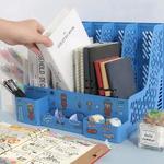Multi-Color File Rack, Folder Storage Box, Desktop File Box, Multi-Funcional Basket, Multi-Layer Shelf, Office Bookshelf