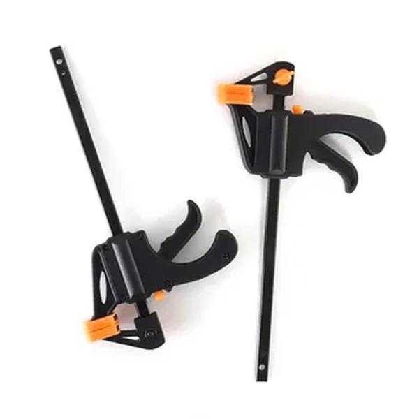 F-Type Carpintaria Jig Grampo Rápido, Carpenter's Ratchet Release, DIY Ferramentas Manuais, 4 "Bar Peças Pequenas, Rápido Squeeze Kit Ferramenta