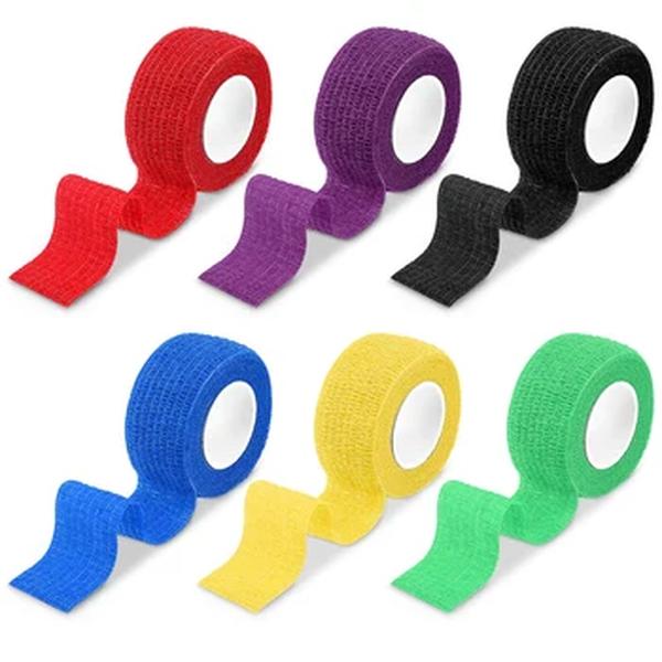 Colorido auto-adesivo elástico bandagem envoltório fita, elastoplast para o joelho, almofadas de apoio, dedo, tornozelo, palma, ombro, esporte, 4,5 m