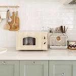 Forno Retro Steam Baking Integrado Doméstico Pequeno Mini Convecção, Forno microondas portátil, Tablet, Forno