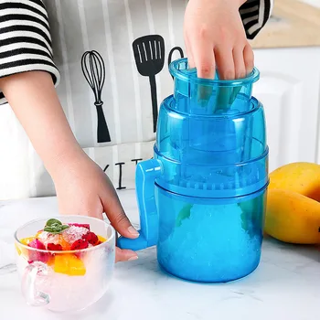 Triturador de gelo manual portátil para crianças, Shaver, Shredding, Snow Cone Maker Machine, DIY Smoothie, Ferramentas de cozinha, 1Pc