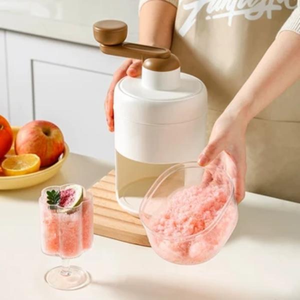 Mini triturador de gelo raspado portátil Milkshake Maker Máquina portátil de granizo pequeno, Smoothie Machine, Ferramenta de cozinha