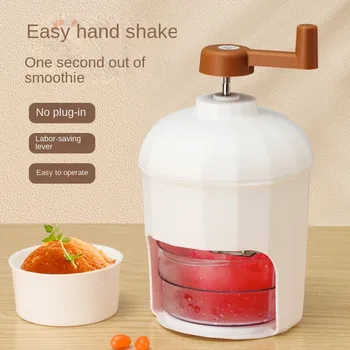 Máquina de gelo raspada portátil Mini triturador de gelo Fabricante de milkshake Portátil Máquina de granizo pequena Ferramenta de cozinha
