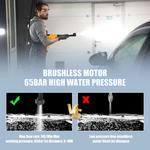 Sem fio de alta pressão carro lavadora, limpeza pistola, Jardim lavagem pistola de pulverização, recarregável para Makita 18V bateria, 6IN1, 20000mAh, 6IN1