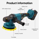 Cordless Car Polisher Lixadeira Orbital, DIY madeira e metal polimento, moedor sem escova, lixadeira para bateria Makita, 150mm