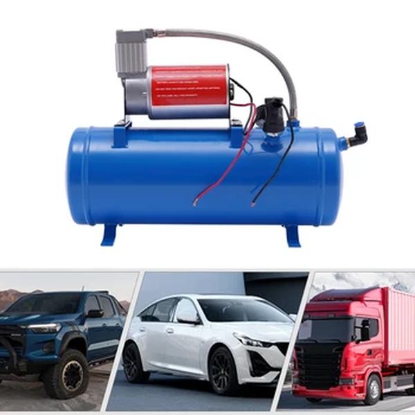 Bomba De Compressor De Ar De Inflação Rápida, Motor De Núcleo De Cobre De Alta Potência, 6L Grande Tanque para Atomobile Pneus Motores Barcos