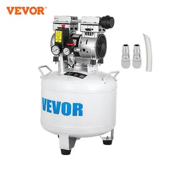 Vevor 30l 40l compressor de ar 6.6/8.8 galões ultra silencioso óleo-livre compressor de ar 850w para garagem oficina clínica reparação em casa