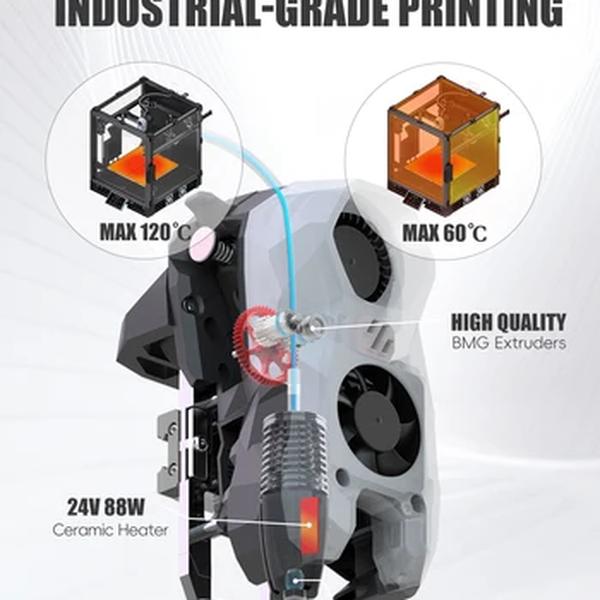 SIBOOR Voron Trident [junho, 2024] Estrutura metálica CNC 4AWD CoreXY e todos os trilhos HIWIN