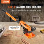 VEVOR-Manual Multifuncional Tubo Bender, 7 dobra morre, Aço e Cobre Tubo Bending Machine, Tipo Lever, Heavy Duty Tubo Bender Ferramentas