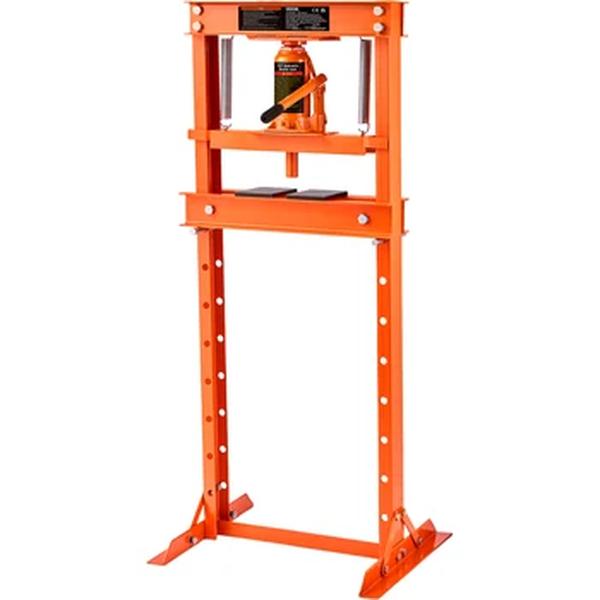 VEVOR-Prensa Hidráulica de Piso de Garagem H-Frame, Prensa de Loja Ajustável com Placas, Laranja para Garagens ou Lojas Profissionais, 6T, 12 T, 6T, 12 T