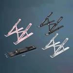 Suporte Dobrável para Laptop, Base de Suporte Portátil Notebook, Riser Ajustável, Suporte de Refrigeração, Acessórios Cooler, 8 Engrenagens