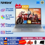 Ninkear-Laptop para jogos com Intel Core i7-13620H, N16 Pro, 16 polegadas, 2,5 K, tela 165Hz, 32GB DDR4, 1TB, SSD, WiFi 6, Intel UHD Graphics