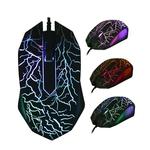 Mouse profissional LED colorido para jogos, ultra preciso para Dota2 LOL Gamer, mouse ergonômico com fio USB, 3200DPI