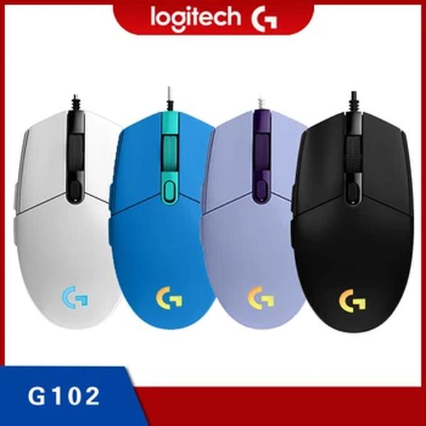 Logitech-g102 mouse gamer com fio, usb tipo a, 8000 dpi, para pc, mac, laptop, acessórios, original