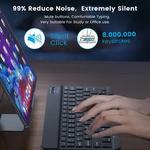 Teclado compatível com Bluetooth sem fio, Mini teclado para Android, IOS, Windows, PC, iPad, Tablet, Jogos, 78-Key