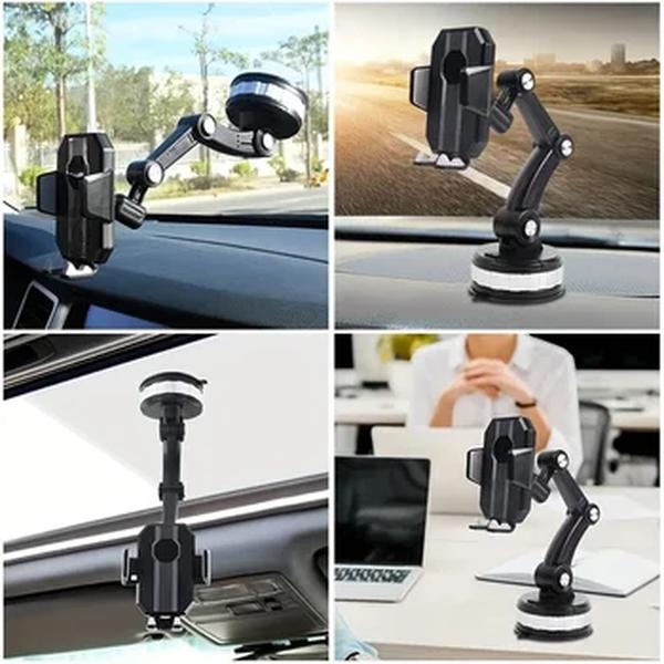 Suporte do telefone móvel à prova de choque para carro, 360 Graus Rotativo Celular Titular, Big In Suporte GPS, Acessórios para iPhone, Xiaomi, Samsung