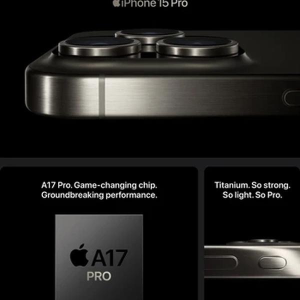 Apple-iPhone 15 Pro Max, A3108, APPLE, A17 Pro, Nano SIM, IP68, versão CN, novo e ativo, originais, produtos genuínos