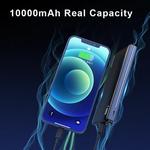 MOVESPEED-K10 Banco De Potência, Bateria Externa De 2 Portas, Carregamento Rápido USB, Powerbank para iPhone, Samsung, Xiaomi, Viagem Ao Ar Livre, 10000mAh