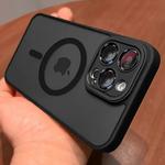 Caso à prova de choque para iPhone, Magsafe Wireless Charge Cover, Matte, Armadura translúcida, Magnético, Luxo, à prova de choque, 14, 13, 12, 11, 15 Pro Max Plus