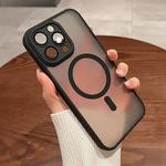 Caso à prova de choque para iPhone, Magsafe Wireless Charge Cover, Matte, Armadura translúcida, Magnético, Luxo, à prova de choque, 14, 13, 12, 11, 15 Pro Max Plus