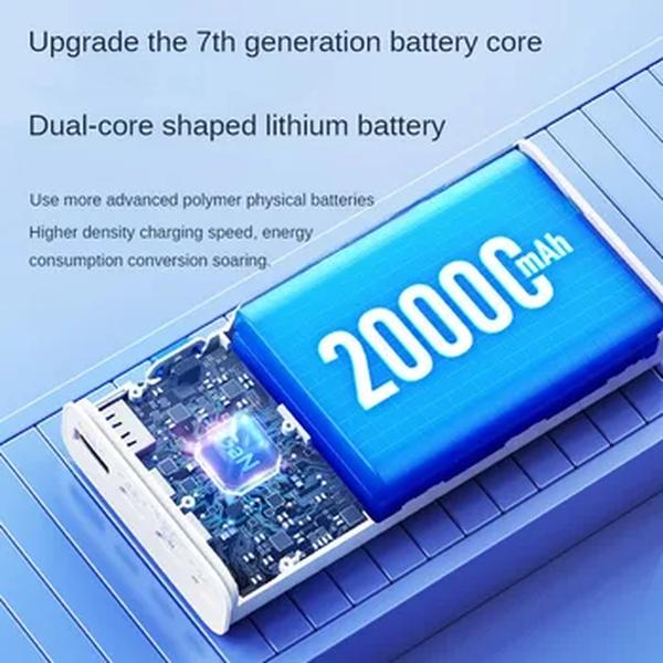 NOHON-Banco de Potência Portátil, Carregador de Bateria Externo, Carregamento Rápido, PowerBank, iPhone 15, 14, 13, iPad, Samsung, Xiaomi, 20000mAh, 30W