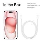 Apple-iPhone 15A3092 Smartphone, Original, Brand New, 6GB, 128GB, 6,1 "Display OLED, Câmera de 48MP, IP68, Dual SIM, 3349mAh Bateria