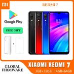 Xiaomi-Redmi 7 desbloqueado Smartphone Android, telefones celulares 4G, ROM global, 4GB + 64GB, 6.26 "tela HD, Octa Core, 4000 mAh, original