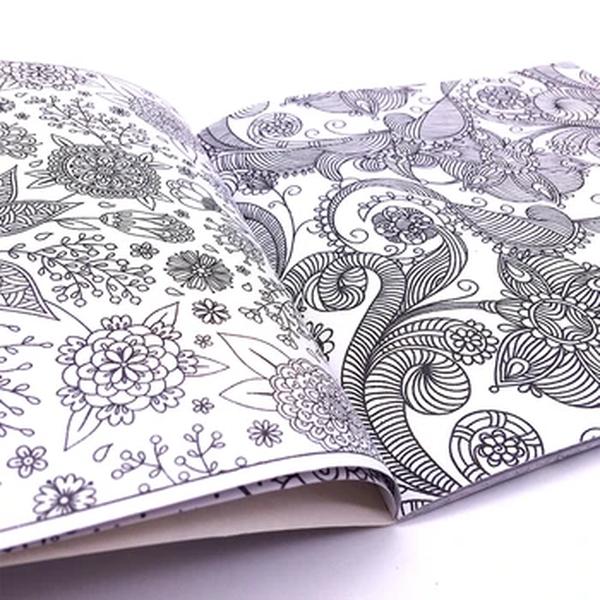 Mandalas Flower Coloring Book para Crianças e Adultos, Alivie Stress, Kill Time, Graffiti Painting, Drawing Art Book, Novo, 24 Páginas, 1 Pc