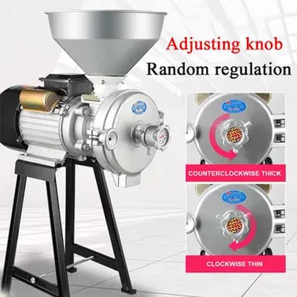Moedor elétrico de grãos secos, alimentação, moinho de farinha, cereais, arroz, milho, grão, café trigo