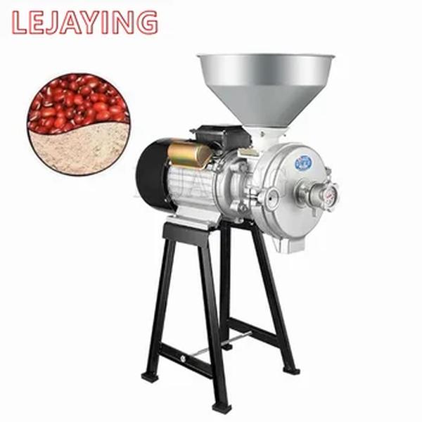 Moedor elétrico de grãos com funil, 2200W, moinho de alimentação, cereais secos, milho, fresadora de arroz, 220V