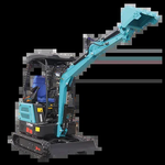 Venda quente personalizada 2 toneladas mini escavadeira hidráulica de alta qualidade cabine giratória escavadeira de esteira de marca famosa para uso em jardim