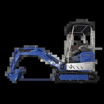 Mini Escavadeira Chinesa com Motor Forte, Escavador De Esteiras, Uso Agrícola, Máquina Escavadeira, Personalização, 1.5 Ton, EPA, Euro 5