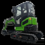 Miniescavadeira com esteiras de 3 toneladas, escavadeira pequena com motor Epa, produto personalizado Kubota para venda