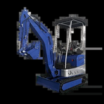 R Mini Escavadeira Hidráulica, Uso Doméstico, Micro Escavadeira, Euro 5, EPA, 1,5 Tonelada, para Venda