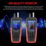 Monitor industrial da qualidade do ar, contador de partículas, TC-8200, PM2.5, PM10 Detector, 6 Canais, 0.3um 0.5um 1.0um 2.5um 5.0um 10um Poeira